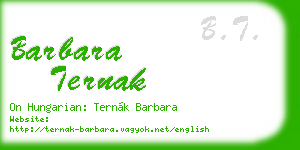 barbara ternak business card